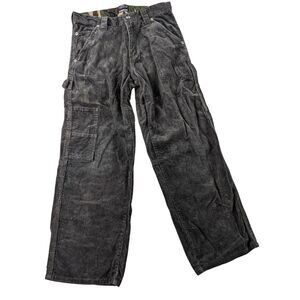 Authentic Place Womens Carpenter Corduroy Pants Brown Size 8 100% Cotton Pockets
